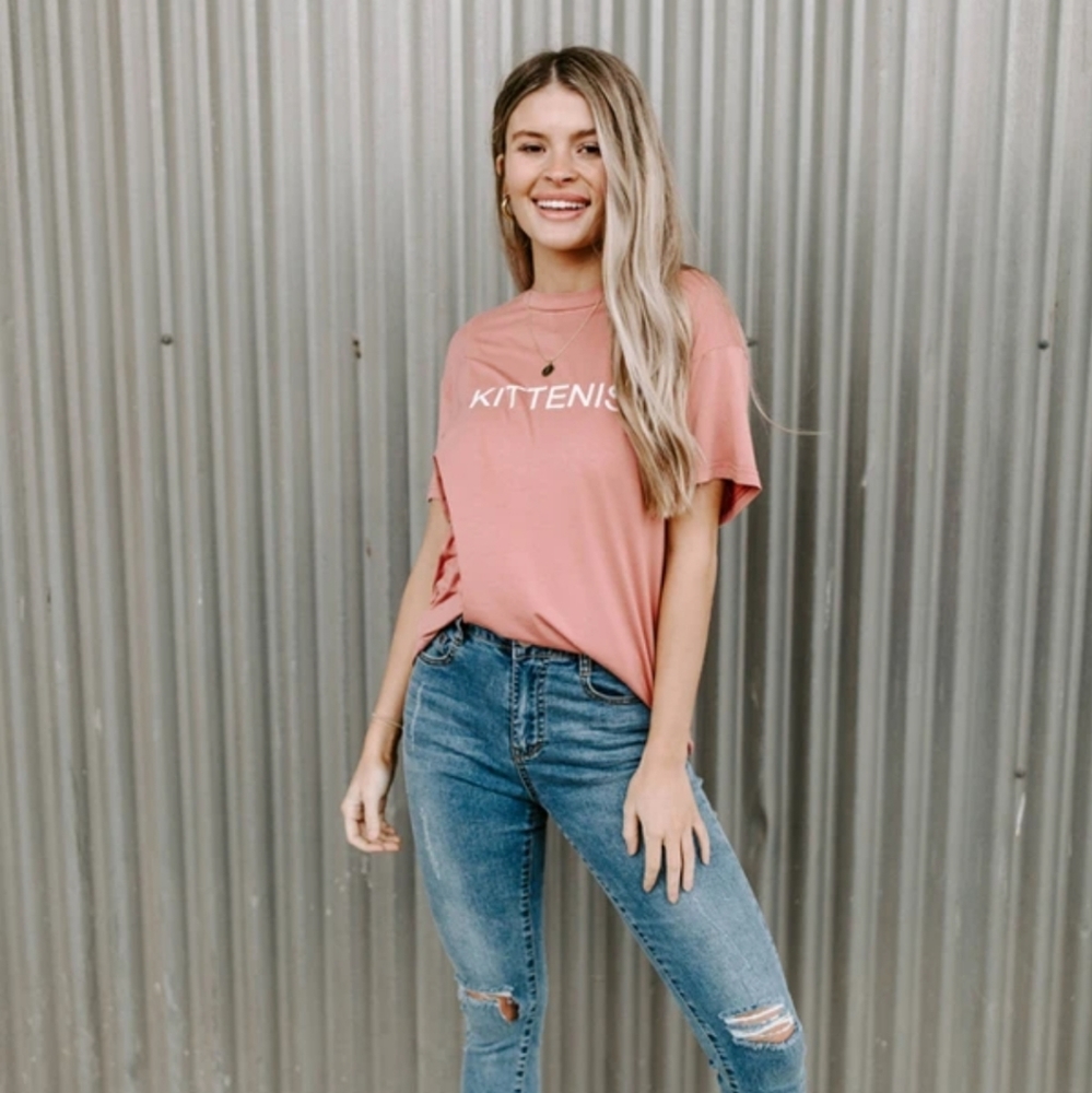 Kittenish logo tee